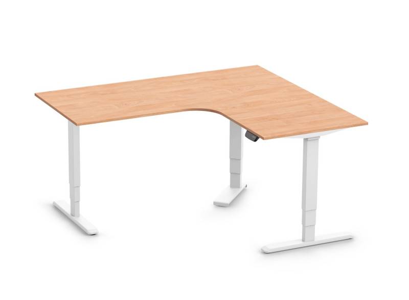 Ergolutions Schreibtisch PRIMUS elektrisch höhenverstellbarer Eckschreibtisch, 180 kg Traglast / Leise / Timer / Memory / Kollisionssensor Ergolutions Schreibtisch PRIMUS elektrisch höhenverstellbarer Eckschreibtisch, 180 kg Traglast / Leise / Timer / Memory / Kollisionssensor von Ergolutions