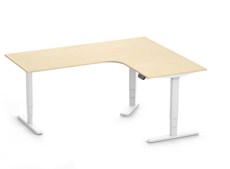 Ergolutions Schreibtisch PRIMUS elektrisch höhenverstellbarer Eckschreibtisch, 180 kg Traglast / Leise / Timer / Memory / Kollisionssensor Ergolutions Schreibtisch PRIMUS elektrisch höhenverstellbarer Eckschreibtisch, 180 kg Traglast / Leise / Timer / Memory / Kollisionssensor von Ergolutions