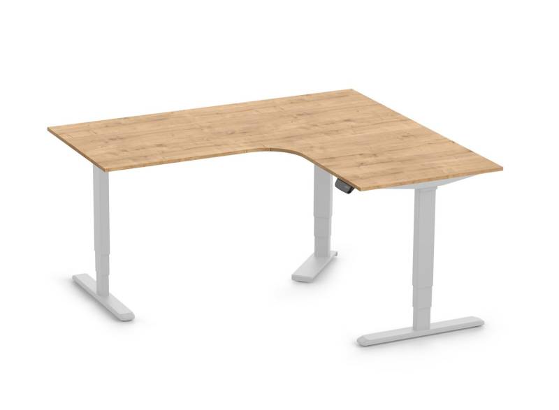 Ergolutions Schreibtisch PRIMUS elektrisch höhenverstellbarer Eckschreibtisch, 180 kg Traglast / Leise / Timer / Memory / Kollisionssensor Ergolutions Schreibtisch PRIMUS elektrisch höhenverstellbarer Eckschreibtisch, 180 kg Traglast / Leise / Timer / Memory / Kollisionssensor von Ergolutions