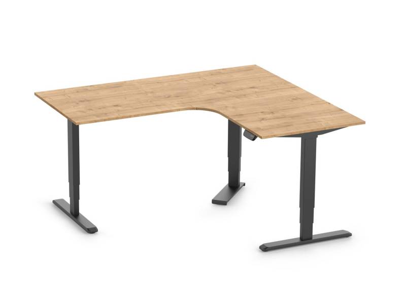 Ergolutions Schreibtisch PRIMUS elektrisch höhenverstellbarer Eckschreibtisch, 180 kg Traglast / Leise / Timer / Memory / Kollisionssensor Ergolutions Schreibtisch PRIMUS elektrisch höhenverstellbarer Eckschreibtisch, 180 kg Traglast / Leise / Timer / Memory / Kollisionssensor von Ergolutions