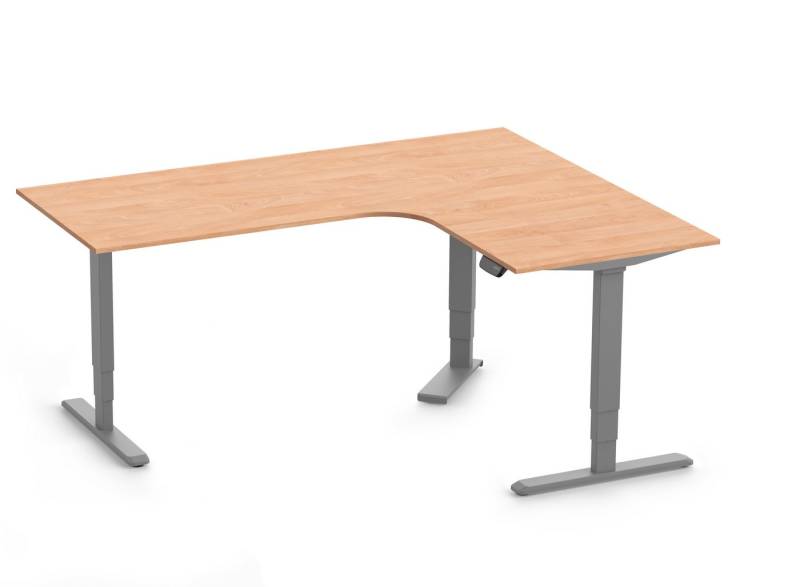 Ergolutions Schreibtisch PRIMUS elektrisch höhenverstellbarer Eckschreibtisch, 180 kg Traglast / Leise / Timer / Memory / Kollisionssensor Ergolutions Schreibtisch PRIMUS elektrisch höhenverstellbarer Eckschreibtisch, 180 kg Traglast / Leise / Timer / Memory / Kollisionssensor von Ergolutions