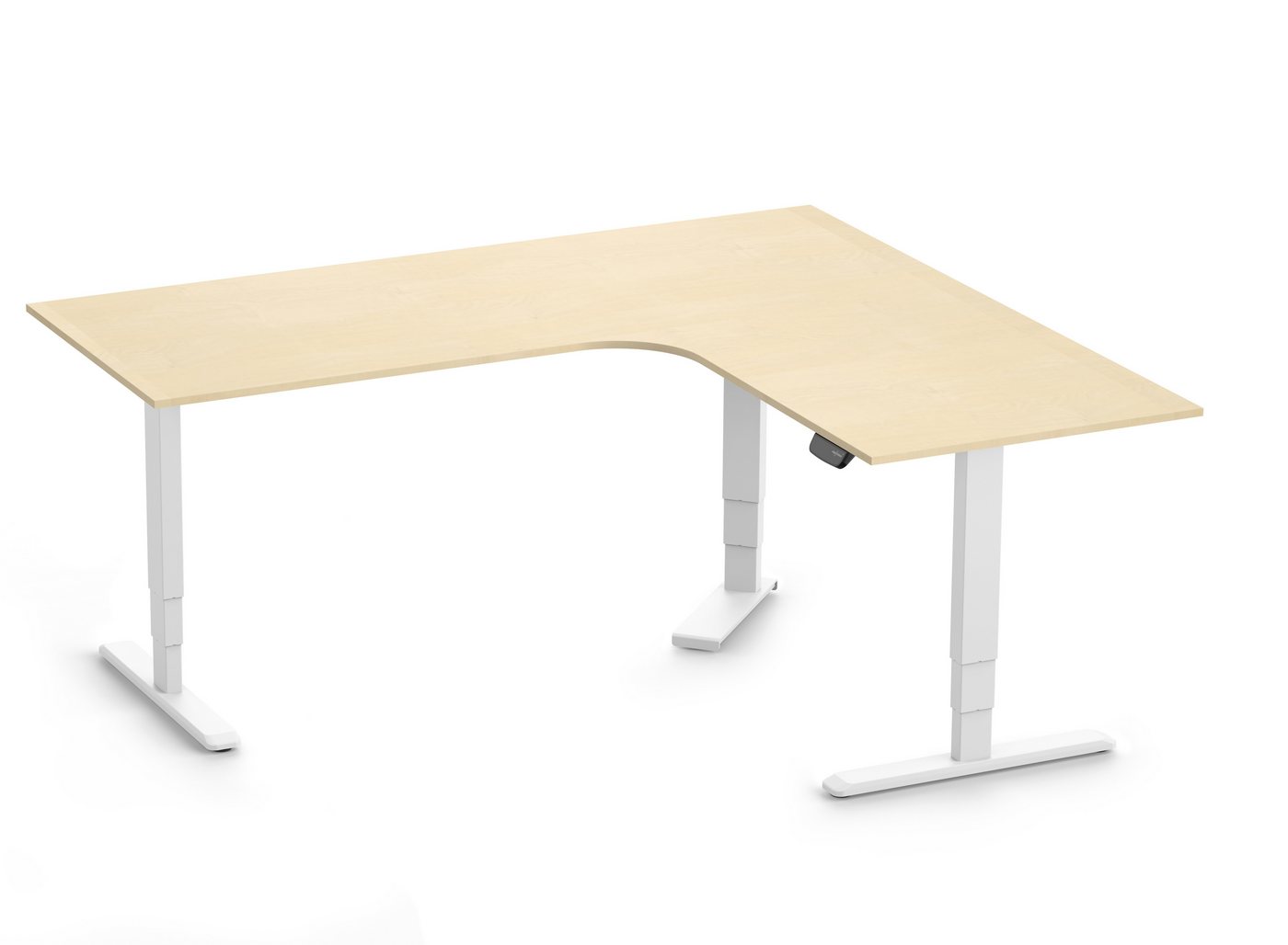 Ergolutions Schreibtisch PRIMUS elektrisch höhenverstellbarer Eckschreibtisch, 180 kg Traglast / Leise / Timer / Memory / Kollisionssensor Ergolutions Schreibtisch PRIMUS elektrisch höhenverstellbarer Eckschreibtisch, 180 kg Traglast / Leise / Timer / Memory / Kollisionssensor von Ergolutions