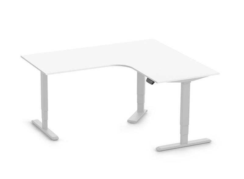 Ergolutions Schreibtisch PRIMUS elektrisch höhenverstellbarer Eckschreibtisch, 180 kg Traglast / Leise / Timer / Memory / Kollisionssensor Ergolutions Schreibtisch PRIMUS elektrisch höhenverstellbarer Eckschreibtisch, 180 kg Traglast / Leise / Timer / Memory / Kollisionssensor von Ergolutions