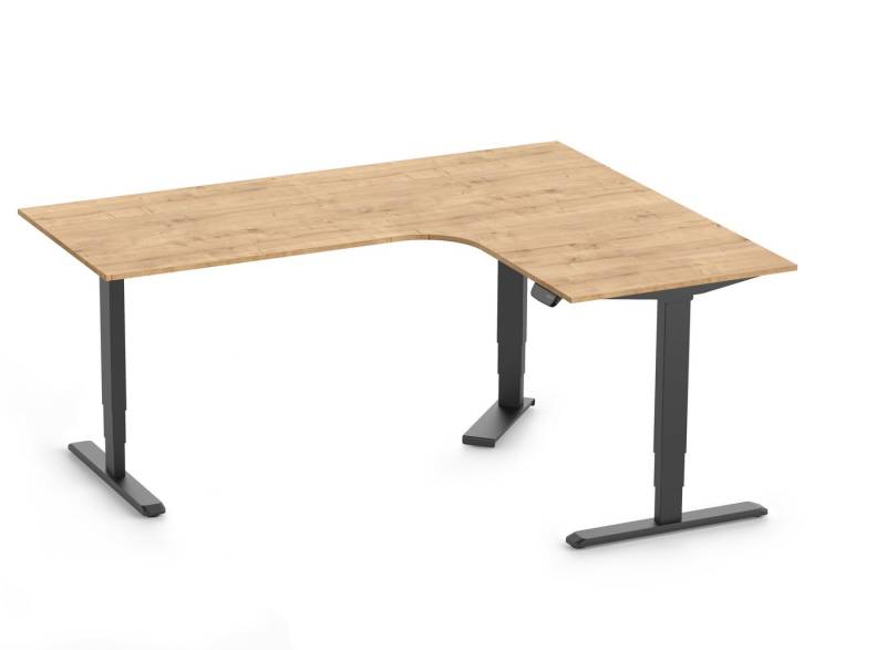 Ergolutions Schreibtisch PRIMUS elektrisch höhenverstellbarer Eckschreibtisch, 180 kg Traglast / Leise / Timer / Memory / Kollisionssensor Ergolutions Schreibtisch PRIMUS elektrisch höhenverstellbarer Eckschreibtisch, 180 kg Traglast / Leise / Timer / Memory / Kollisionssensor von Ergolutions