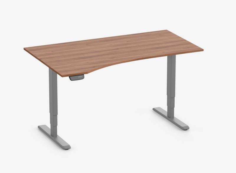 Ergolutions Schreibtisch PRIMUS elektrisch höhenverstellbarer Freiformschreibtisch, 140 kg Traglast / App / Leise / Timer / Memory / Kollisionssensor von Ergolutions