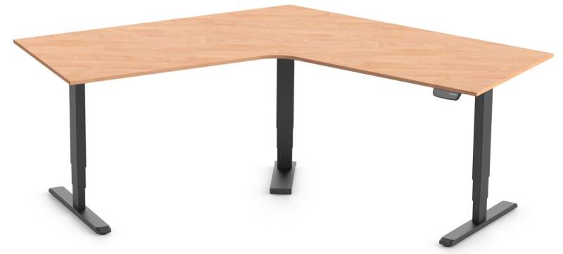 Ergolutions Schreibtisch PRIMUS elektrisch höhenverstellbarer Winkelschreibtisch, 180 kg Traglast / Leise / Timer / Memory / Kollisionssensor Ergolutions Schreibtisch PRIMUS elektrisch höhenverstellbarer Winkelschreibtisch, 180 kg Traglast / Leise / Timer / Memory / Kollisionssensor von Ergolutions