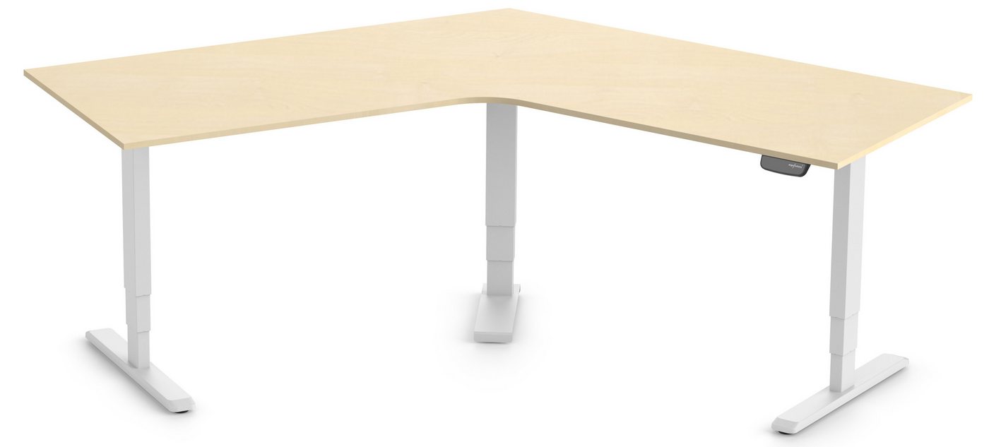 Ergolutions Schreibtisch PRIMUS elektrisch höhenverstellbarer Winkelschreibtisch, 180 kg Traglast / Leise / Timer / Memory / Kollisionssensor Ergolutions Schreibtisch PRIMUS elektrisch höhenverstellbarer Winkelschreibtisch, 180 kg Traglast / Leise / Timer / Memory / Kollisionssensor von Ergolutions