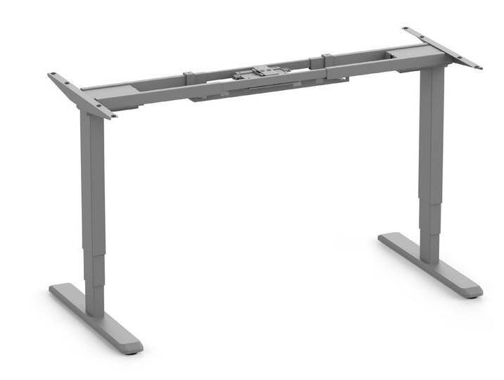 Ergolutions Tischgestell PRIMUS elektrisch höhenverstellbares Tischgestell, 140 kg Traglast / App / Leise / Timer / Memory / Kollisionssensor, grau von Ergolutions