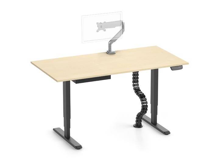 FOKUS + Stuhl Schwarz Buche Normal 1200 x 70 x 19 mm FOKUS + Stuhl Schwarz Buche Normal 1200 x 70 x 19 mm von Ergolutions