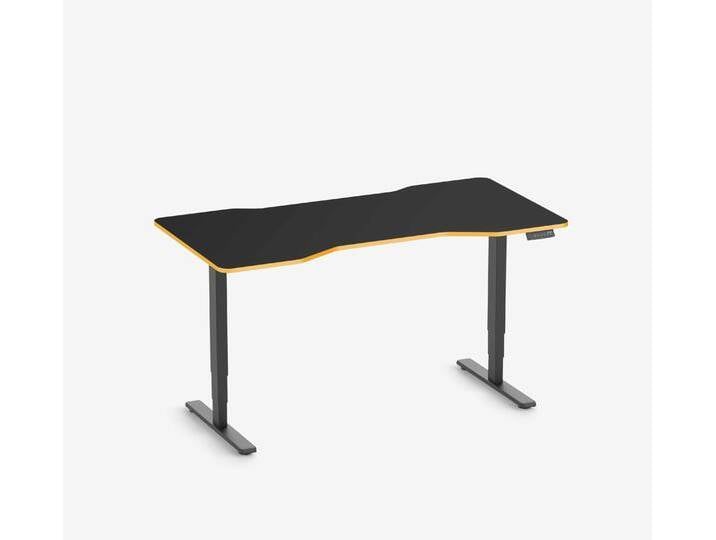 FOKUS Gamingschreibtisch Schwarz 160x80 Cockpit Sundown von Ergolutions