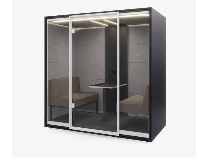 Meetingbox Quattro Anthrazit Anthrazit Hellgrau Kaffee Standard Weiß von Ergolutions