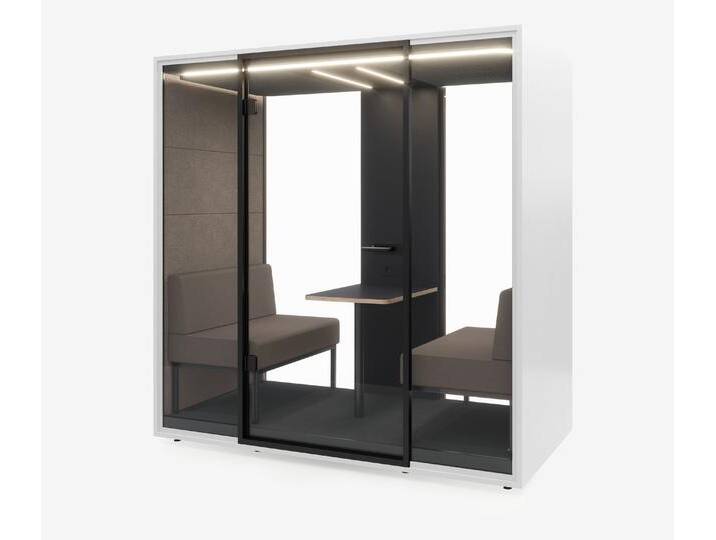 Meetingbox Quattro Weiß Anthrazit Kaffee Kaffee Glas Schwarz von Ergolutions