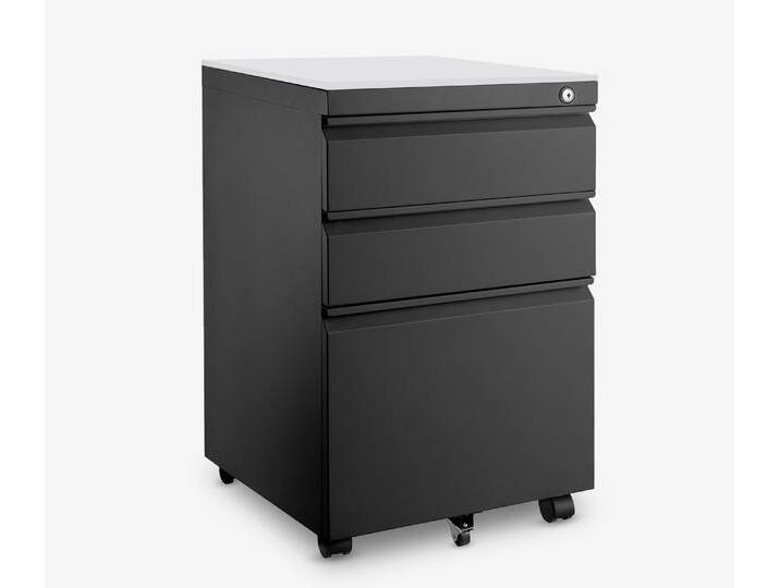 Metallrollcontainer Schwarz Lichtgrau von Ergolutions