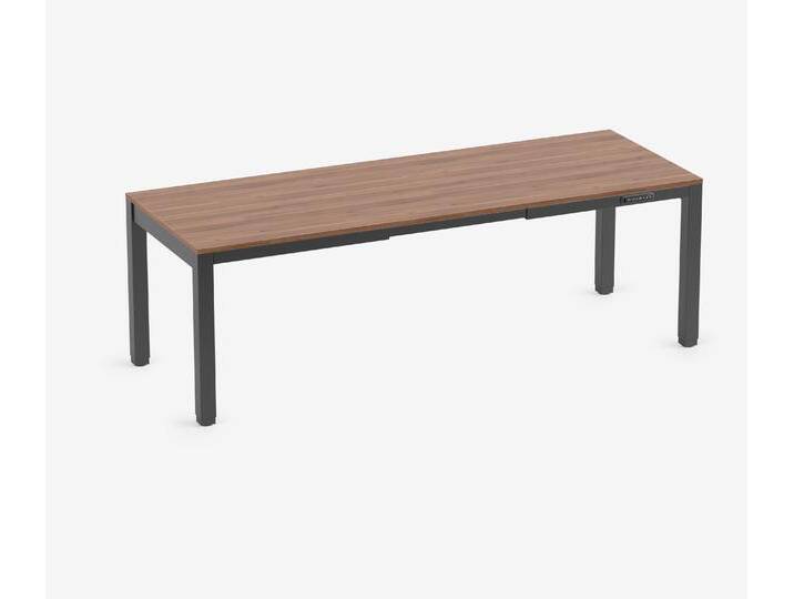 PRIMUS 4-Bein Schreibtisch Schwarz Nussbaum 2200 x 800 x 25 mm PRIMUS 4-Bein Schreibtisch Schwarz Nussbaum 2200 x 800 x 25 mm von Ergolutions