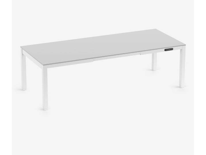 PRIMUS 4-Bein Schreibtisch Weiß Lichtgrau 2400 x 1000 x 25 mm PRIMUS 4-Bein Schreibtisch Weiß Lichtgrau 2400 x 1000 x 25 mm von Ergolutions