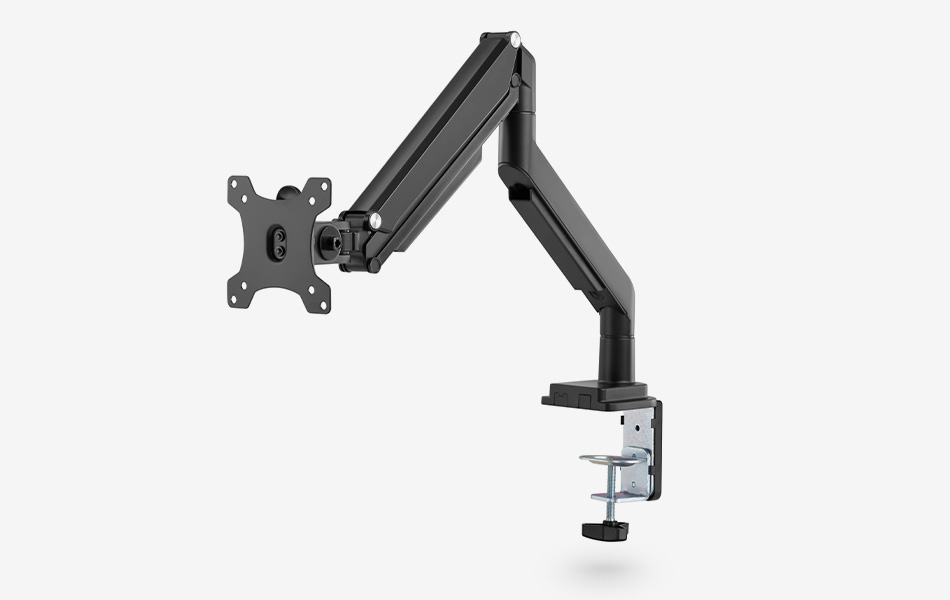 Single Gasdruck Monitorarm - schwarz von Ergolutions