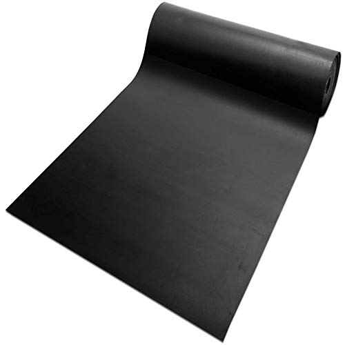 Gummiplatte NR/SBR | Stärke: 1mm Vollgummi | Gummimatte für Dichtung, Isolation, Bodenbelag etc. | 12 Größen wählbar | 120x167cm von Ergonomic Technology