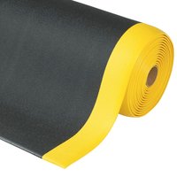 NoTrax Anti-Ermüdungsmatte, PVC/Vinylschaum, gerillt, lfm x 910 mm, schwarz/gelb von NoTrax