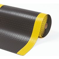 NoTrax Anti-Ermüdungsmatte für Industrie und Handwerk, lfm x 1.220 mm, schwarz/gelb von NoTrax