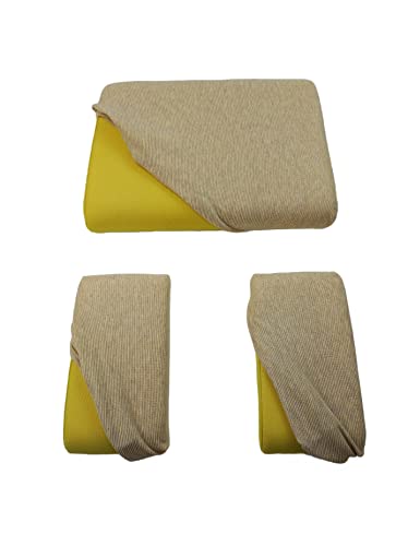 Ergositting Ergonomischer Stuhlbezug, Farbe: Haselnuss, 3 Stück (Sitz + 2 Kniestütze) von Ergositting