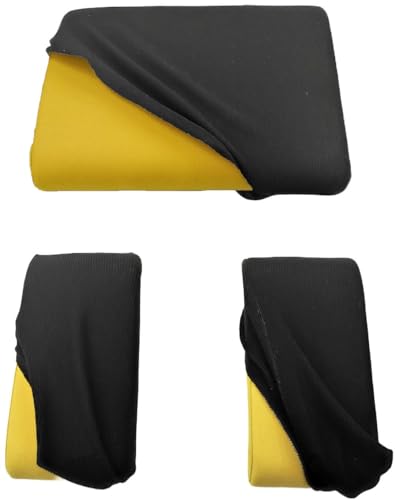 Ergositting Set Elastische Bezüge, Schwarz, 3 Stück (Sitz + 2 Knieauflage) (3 Stück schwarz) von Ergositting
