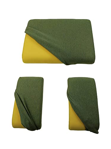 Ergositting Stretch-Set, Kiwi-Grün, für ergonomischen Stuhl, 3 Stück (Sitz + 2 Kniestütze) von Ergositting