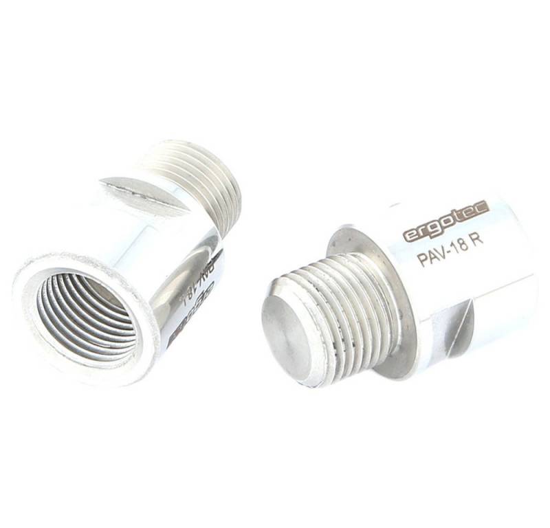 Ergotec Fahrrad-Reparaturset Ergotec Pedalachsverlängerung 18mm breit Paar Fahrrad von Ergotec