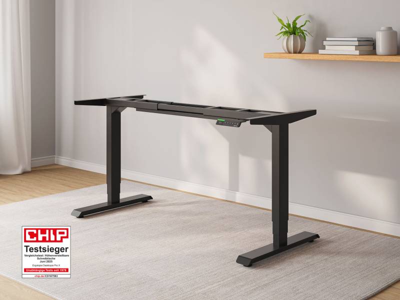Desktopia Pro X - Elektrisch höhenverstellbarer Schreibtisch mit Memory-Display von Ergotopia