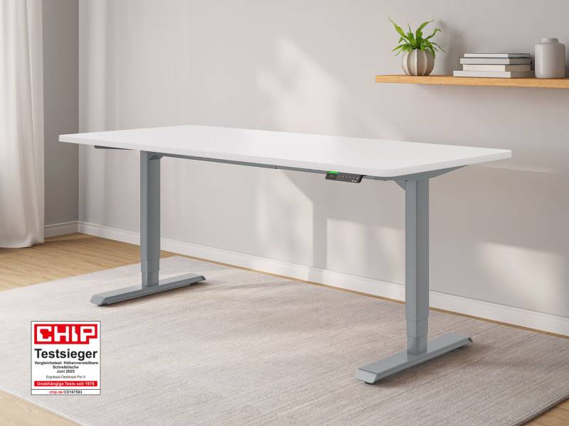 Desktopia Pro X - Elektrisch höhenverstellbarer Schreibtisch mit Memory-Display von Ergotopia