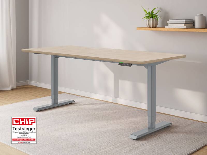 Desktopia Pro X - Elektrisch höhenverstellbarer Schreibtisch mit Memory-Display Desktopia Pro X - Elektrisch höhenverstellbarer Schreibtisch mit Memory-Display von Ergotopia