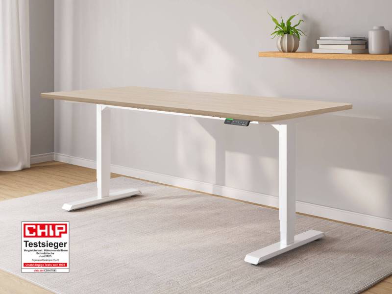 Desktopia Pro X - Elektrisch höhenverstellbarer Schreibtisch mit Memory-Display Desktopia Pro X - Elektrisch höhenverstellbarer Schreibtisch mit Memory-Display von Ergotopia