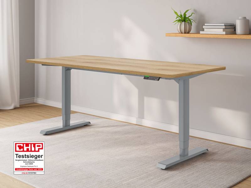 Desktopia Pro X - Elektrisch höhenverstellbarer Schreibtisch mit Memory-Display Desktopia Pro X - Elektrisch höhenverstellbarer Schreibtisch mit Memory-Display von Ergotopia