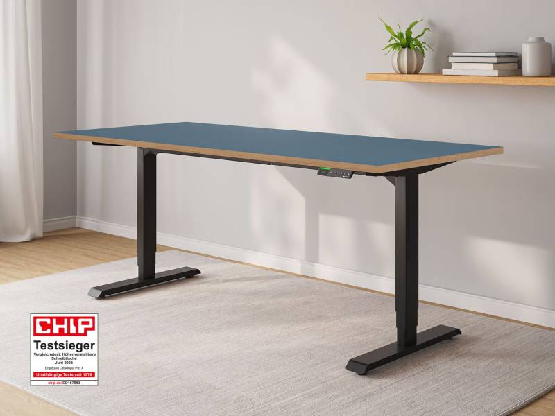 Desktopia Pro X - Elektrisch höhenverstellbarer Schreibtisch mit Memory-Display von Ergotopia