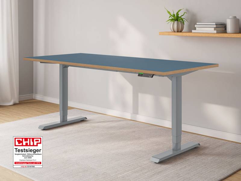 Desktopia Pro X - Elektrisch höhenverstellbarer Schreibtisch mit Memory-Display von Ergotopia