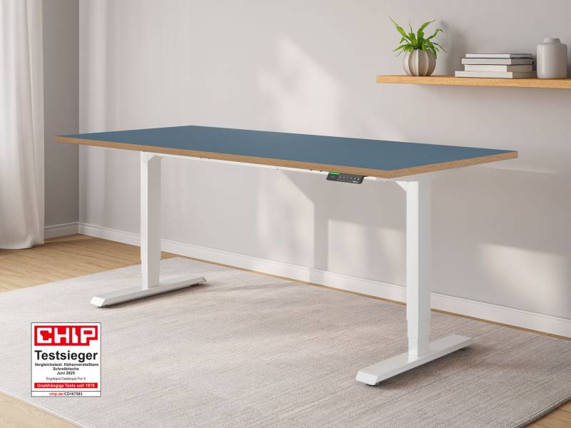 Desktopia Pro X - Elektrisch höhenverstellbarer Schreibtisch mit Memory-Display von Ergotopia