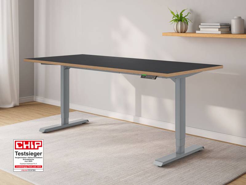 Desktopia Pro X - Elektrisch höhenverstellbarer Schreibtisch mit Memory-Display von Ergotopia