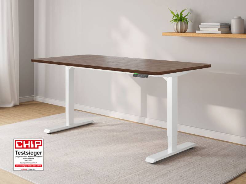 Desktopia Pro X - Elektrisch höhenverstellbarer Schreibtisch mit Memory-Display von Ergotopia