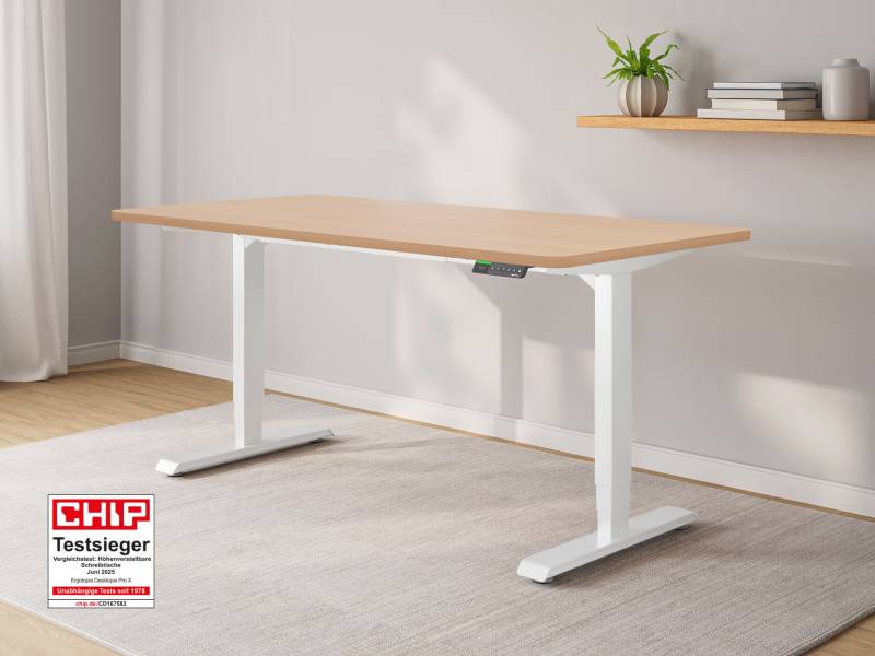 Desktopia Pro X - Elektrisch höhenverstellbarer Schreibtisch mit Memory-Display Desktopia Pro X - Elektrisch höhenverstellbarer Schreibtisch mit Memory-Display von Ergotopia