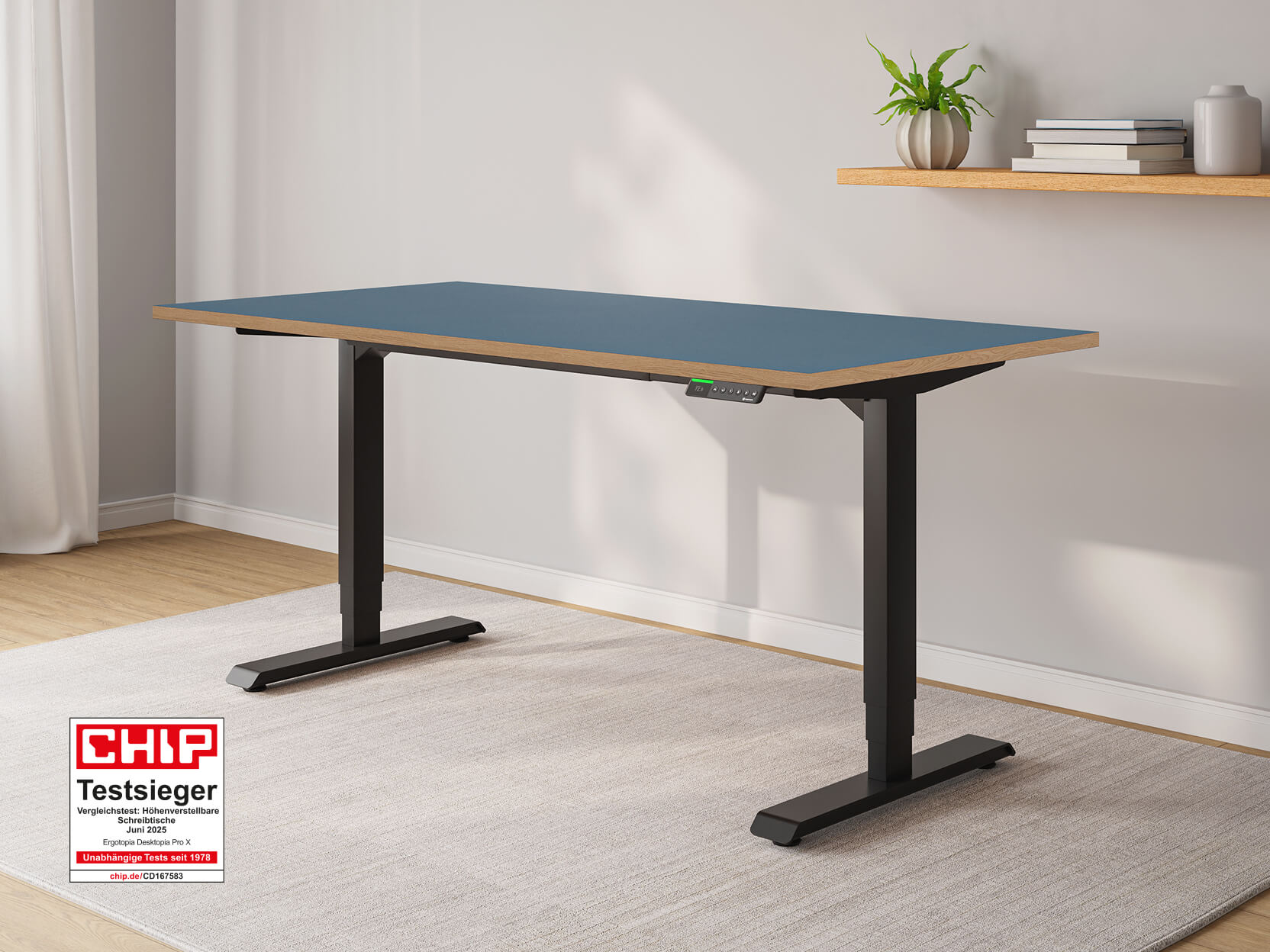 Desktopia Pro X - Elektrisch höhenverstellbarer Schreibtisch mit Memory-Display Desktopia Pro X - Elektrisch höhenverstellbarer Schreibtisch mit Memory-Display von Ergotopia