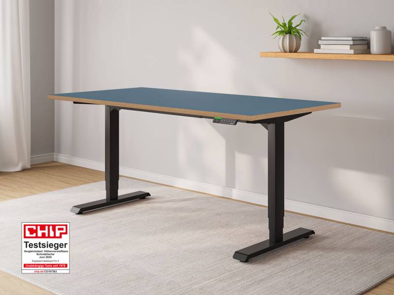 Desktopia Pro X - Elektrisch höhenverstellbarer Schreibtisch mit Memory-Display von Ergotopia