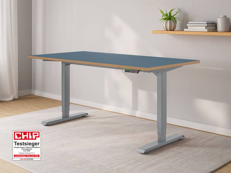 Desktopia Pro X - Elektrisch höhenverstellbarer Schreibtisch mit Memory-Display von Ergotopia