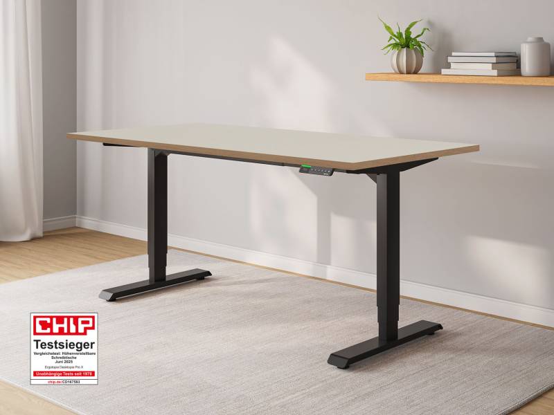 Desktopia Pro X - Elektrisch höhenverstellbarer Schreibtisch mit Memory-Display Desktopia Pro X - Elektrisch höhenverstellbarer Schreibtisch mit Memory-Display von Ergotopia