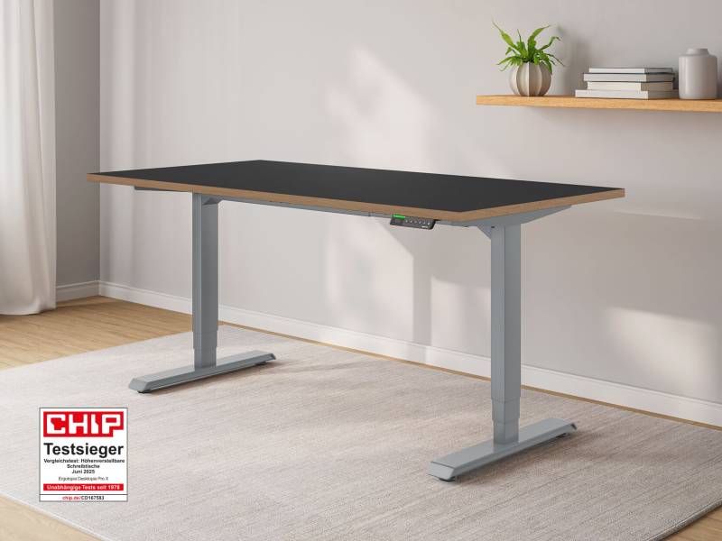 Desktopia Pro X - Elektrisch höhenverstellbarer Schreibtisch mit Memory-Display von Ergotopia