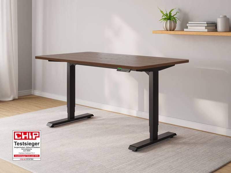 Desktopia Pro X - Elektrisch höhenverstellbarer Schreibtisch mit Memory-Display von Ergotopia