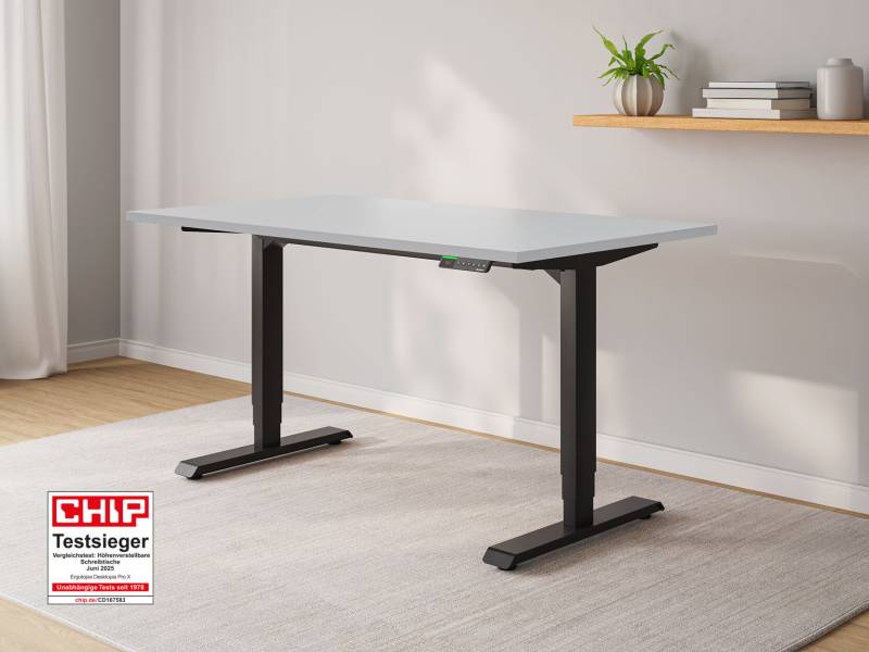 Desktopia Pro X - Elektrisch höhenverstellbarer Schreibtisch mit Memory-Display Desktopia Pro X - Elektrisch höhenverstellbarer Schreibtisch mit Memory-Display von Ergotopia