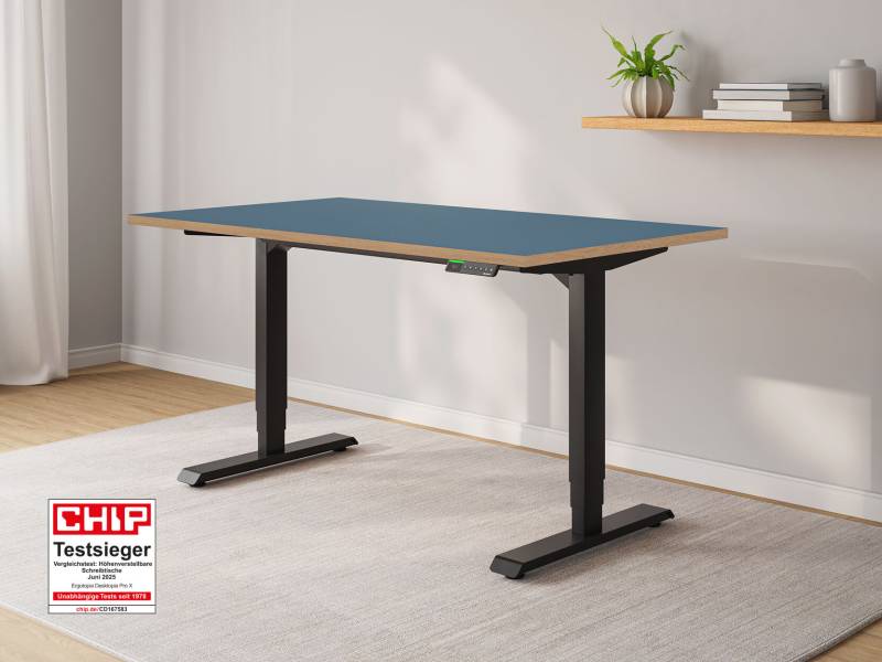 Desktopia Pro X - Elektrisch höhenverstellbarer Schreibtisch mit Memory-Display von Ergotopia