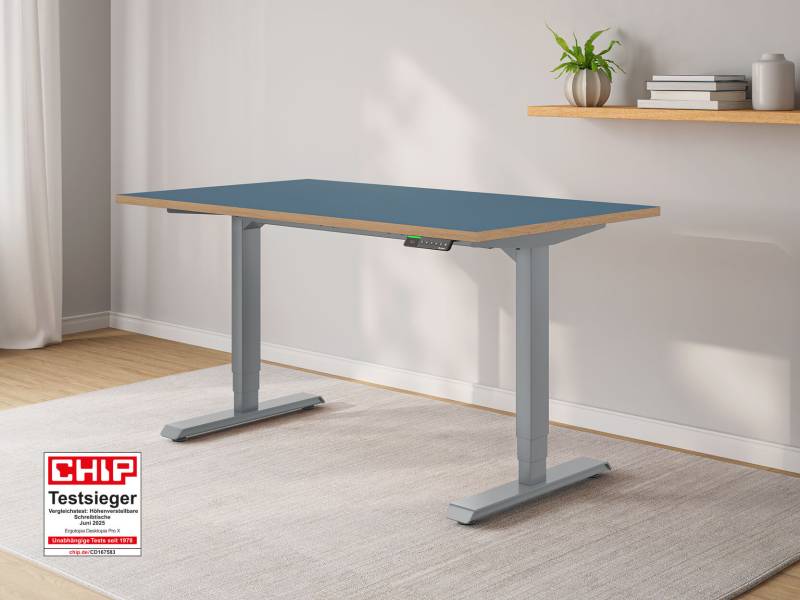 Desktopia Pro X - Elektrisch höhenverstellbarer Schreibtisch mit Memory-Display von Ergotopia