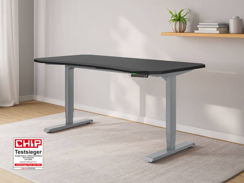 Desktopia Pro X - Elektrisch höhenverstellbarer Schreibtisch mit Memory-Display von Ergotopia