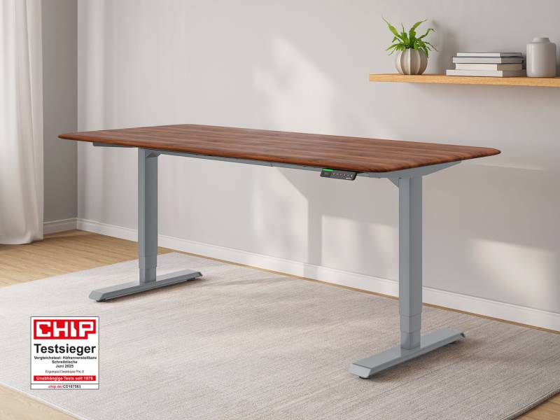 Desktopia Pro X - Elektrisch höhenverstellbarer Schreibtisch mit Memory-Display von Ergotopia
