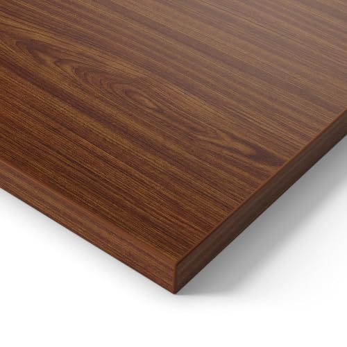 Ergotopia® Tischplatte Nussbaum 180 cm, robuste Schreibtischplatte ideal für höhenverstellbare Schreibtische - Holzplatte gefertigt in Deutschland - 25 mm Bürotischplatte von Ergotopia
